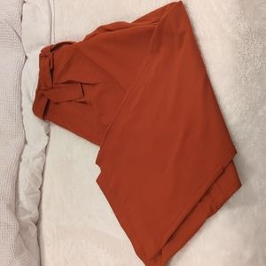 Rust Wide Leg Slacks